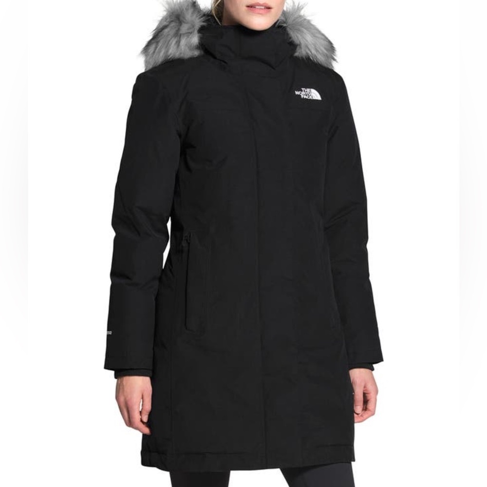 North Face Arctic Waterproof 550-Fill-
Power Down Parka with
Faux Fur Tr…